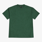 STF forest-green tonal embroidered boxy oversized T-shirt front view
