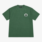 STF forest green flame T-shirt front