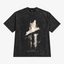 STF Move in Silence washed black graphic T-shirt — front flat lay