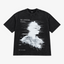 STF No Signal graphic T-shirt in washed black — Front flat lay