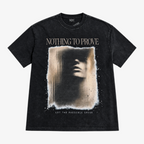 STF Nothing to Prove washed black boxy oversized T-shirt — front