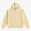 STF oversized boxy hoodie in cream — Front flatlay