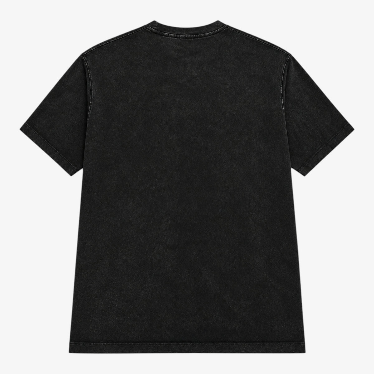STF Burning Rose washed-black boxy oversized T-shirt — back