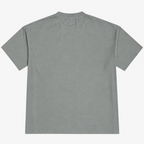 STF sage-grey boxy oversized T-shirt back view