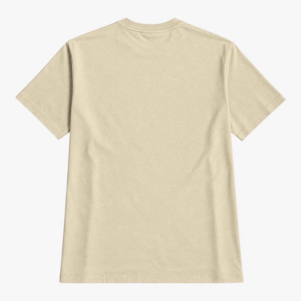 STF Dreamscape Graphic T-Shirt in Cream — Plain back flat lay