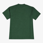 STF forest-green heavyweight cotton T-shirt back view