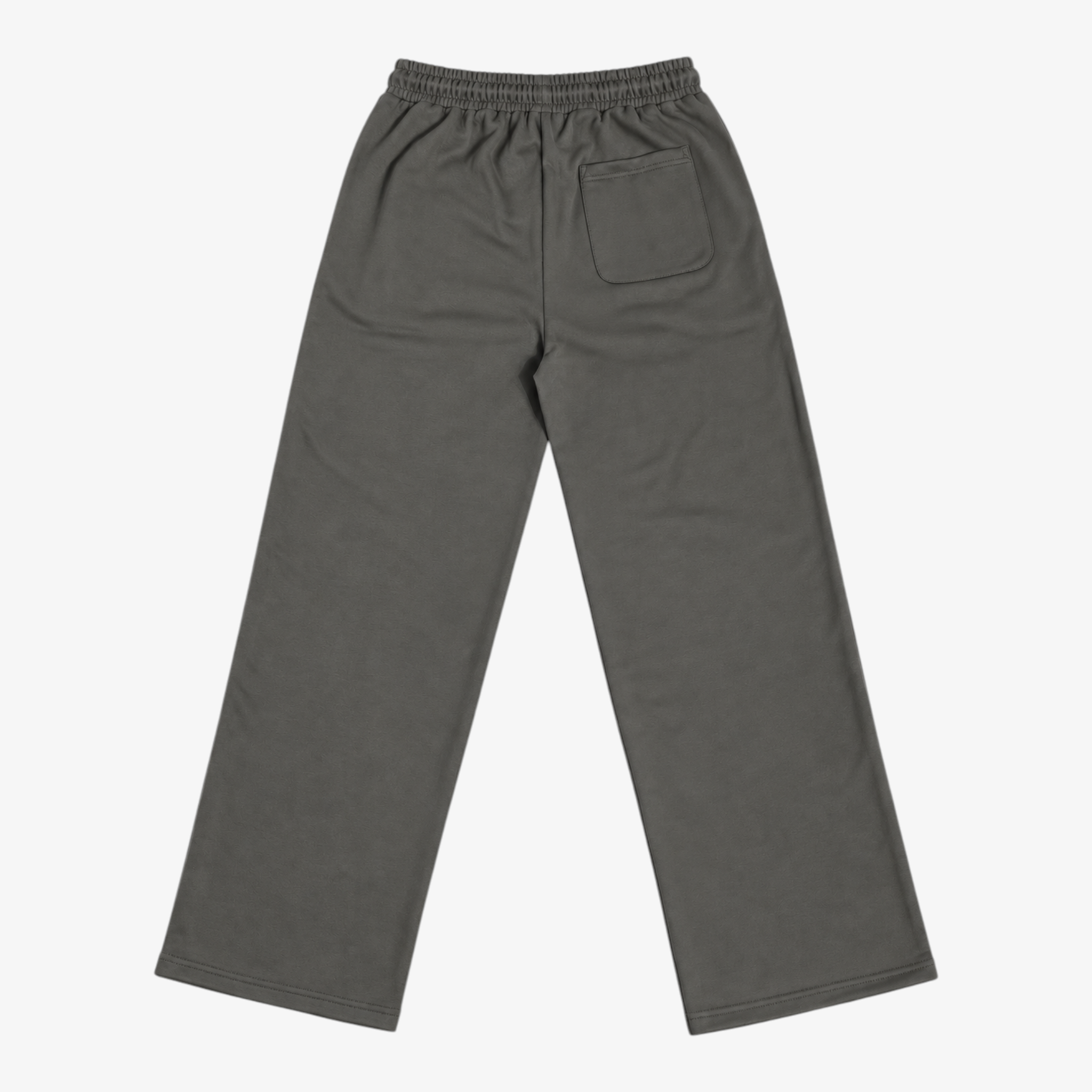 STF Tonal Relaxed Open-Hem Trousers — Grey Secondary image