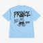 STF Leroy–Prince light blue oversized T-shirt — back flatlay