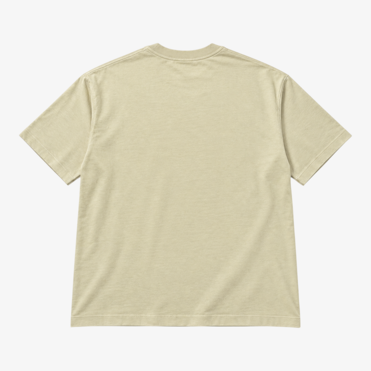 STF Statue Graphic T-shirt in cream — Plain back flat lay
