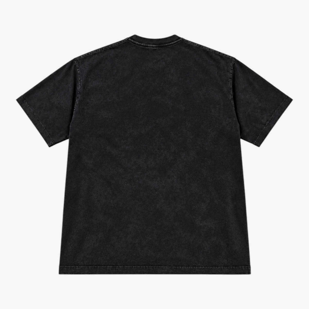 STF Weight of Time washed black boxy oversized T-shirt — back view