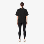 Female model wearing STF Club T-Shirt Black back