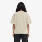STF Fuel Your Mind washed cream boxy oversized T-shirt female back view