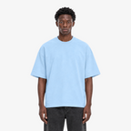 STF Leroy–Prince light blue oversized T-shirt — model close front