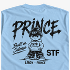 STF Leroy–Prince light blue oversized T-shirt — back print detail