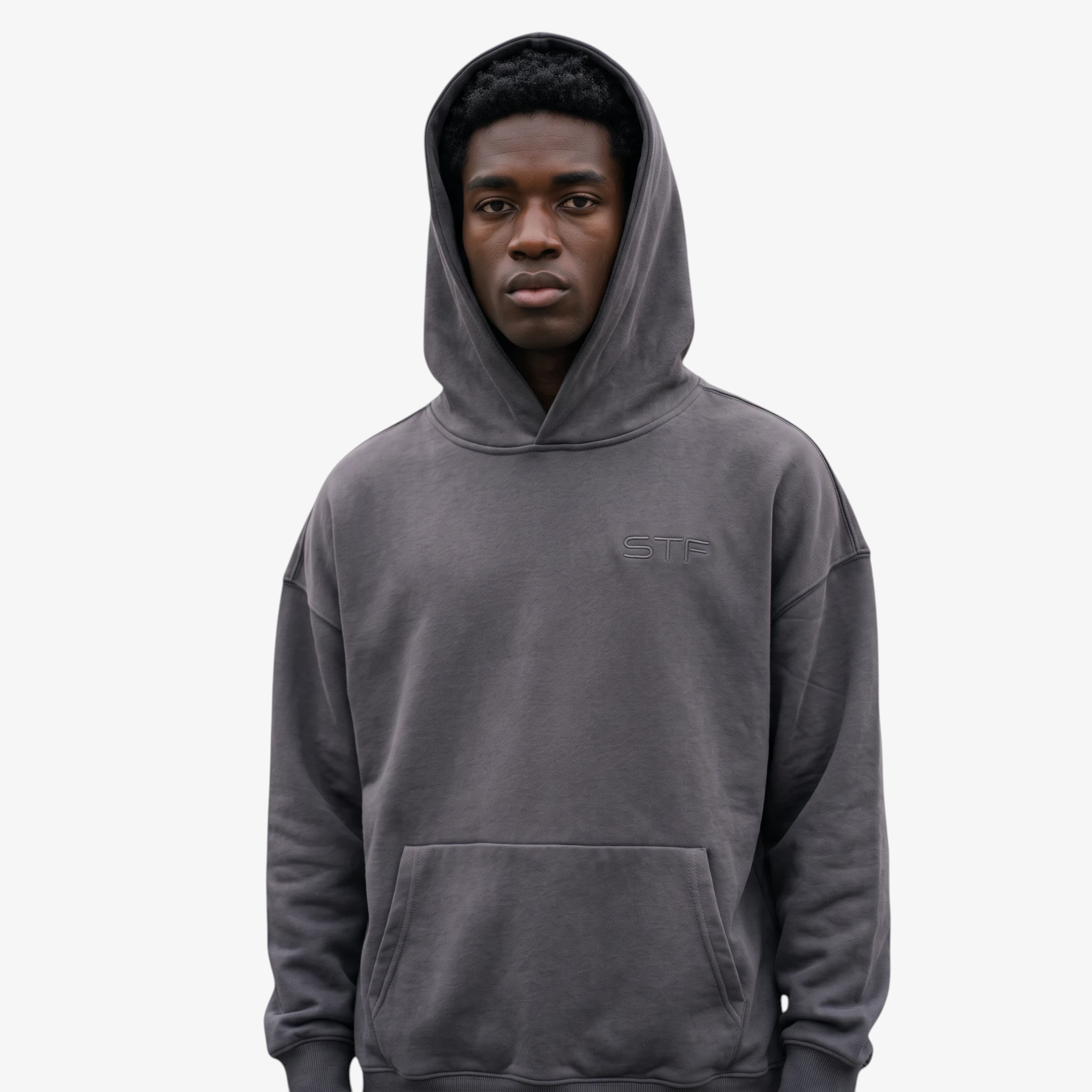 STF Heavyweight Hoodie — Charcoal Secondary image