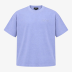 STF tonal embroidered T-shirt in lavender, front view