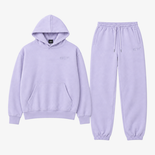 STF lavender oversized training set – product front view