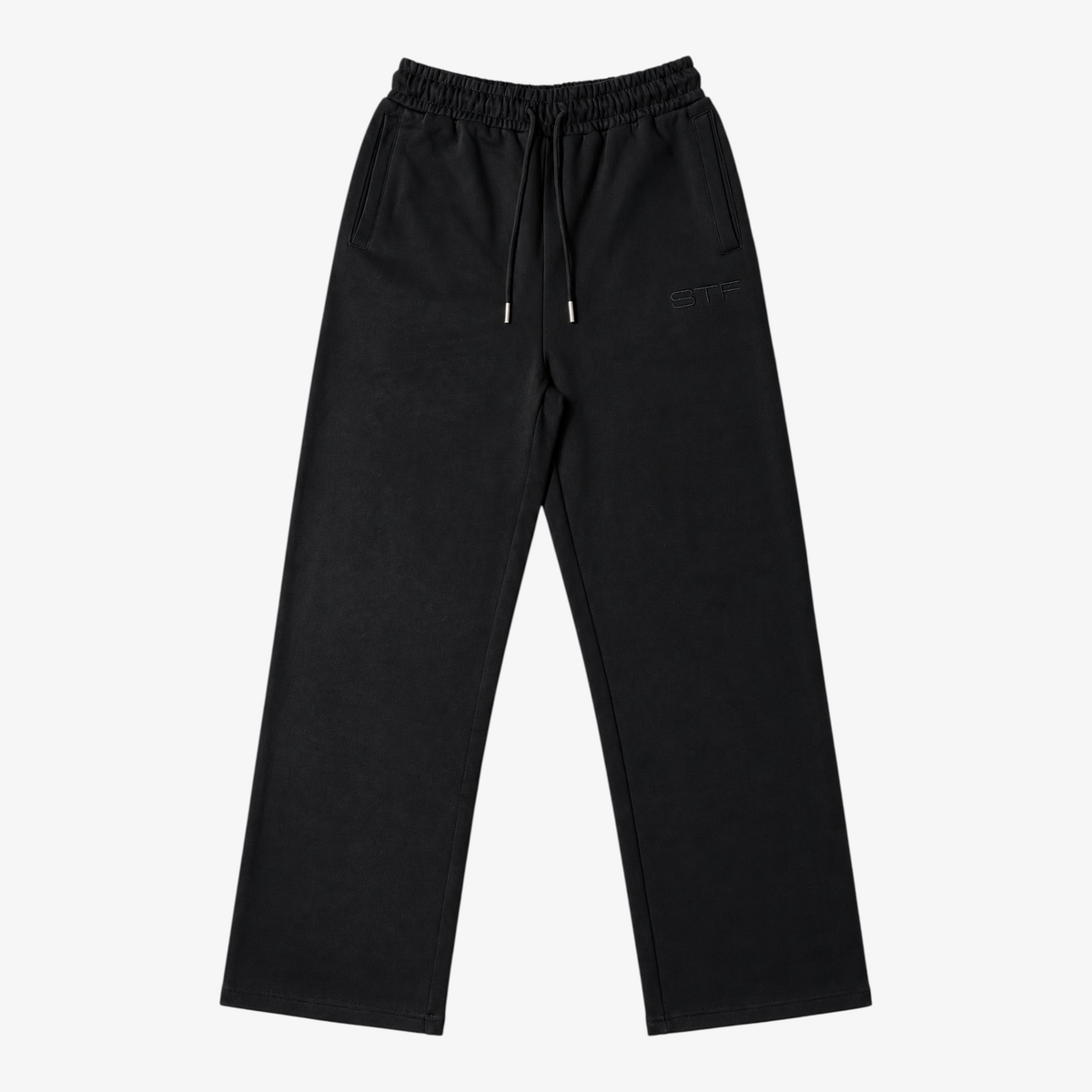 STF Washed Black Straight-Leg Joggers — front Main image